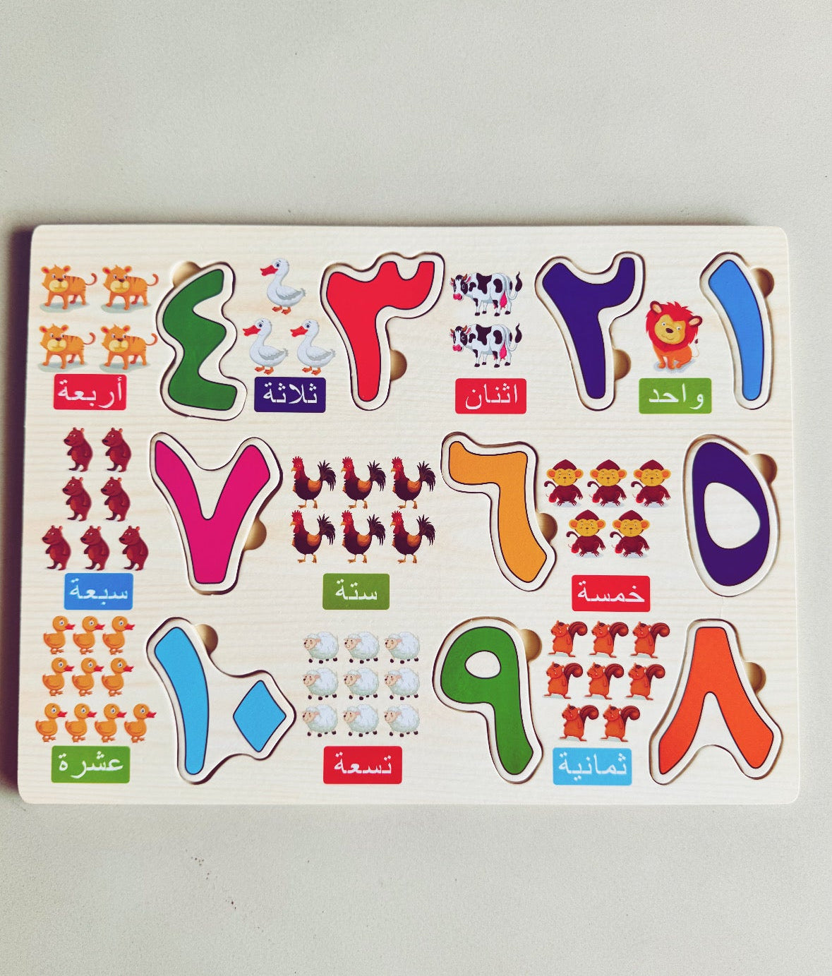 Arabic numbers puzzle