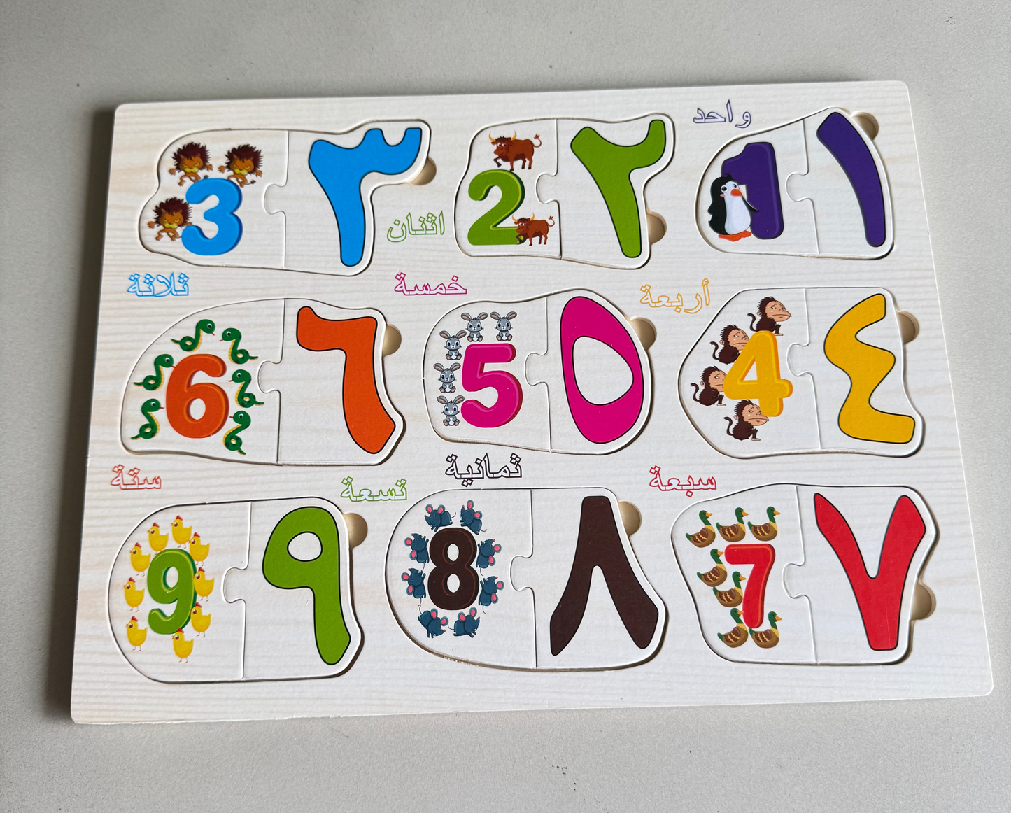 Arabic - English numbers puzzle