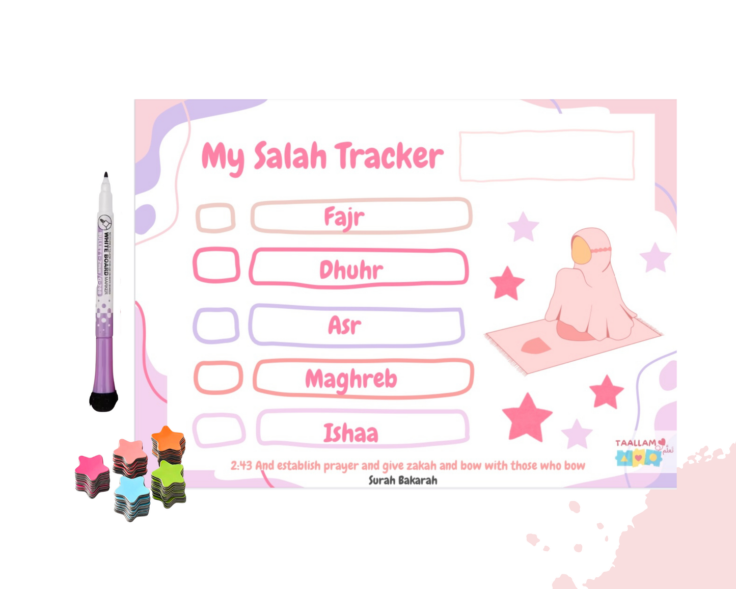 My Salah Tracker - Pink